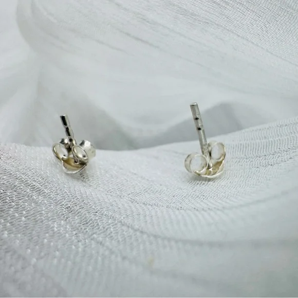 S925 Mixed Gemstone Butterfly Earrings - Picture 3 of 3